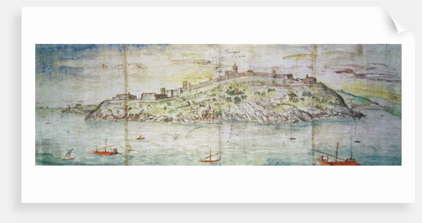 Panoramic View of Tarragona, Spain by Anthonis van den Wyngaerde