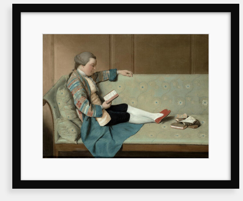 Portrait of a Man Reading - John Farr Reading Horace's Odes by Francois Vispre