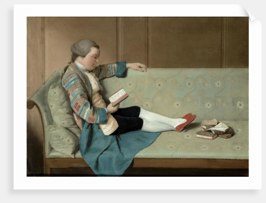 Portrait of a Man Reading - John Farr Reading Horace's Odes by Francois Vispre
