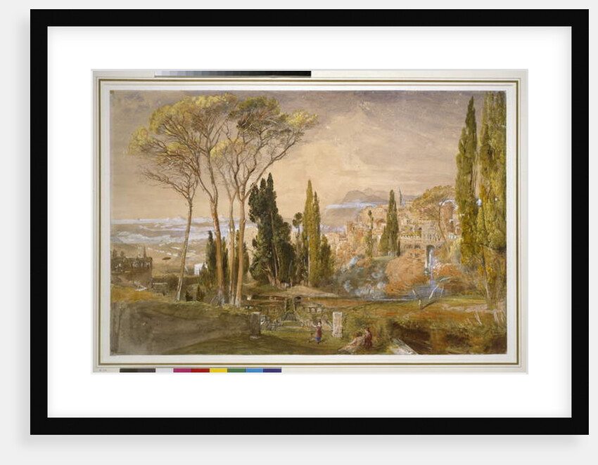 View from the Villa d'Este at Tivoli, 1839 by Samuel Palmer