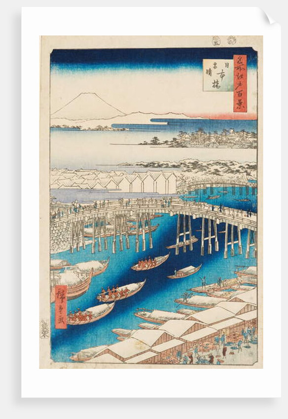 Clearing After Snow at Nihonbashi Bridge, 1856 by Ando or Utagawa Hiroshige