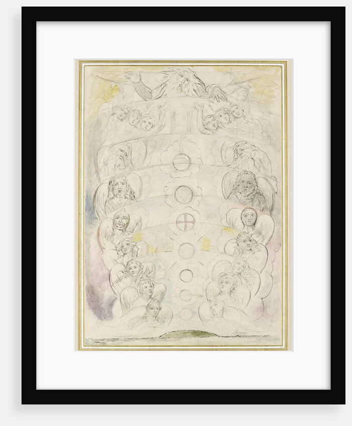 The Deity, from whom proceed the Nine Spheres by William Blake