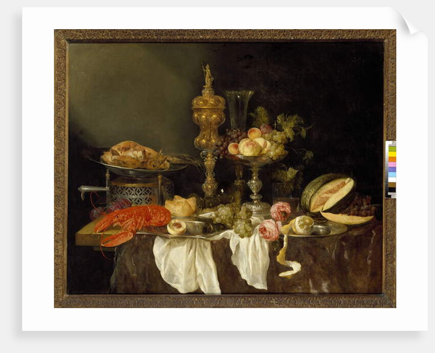 Still Life with a Lobster and a Turkey by Abraham Hendricksz van Beyeren