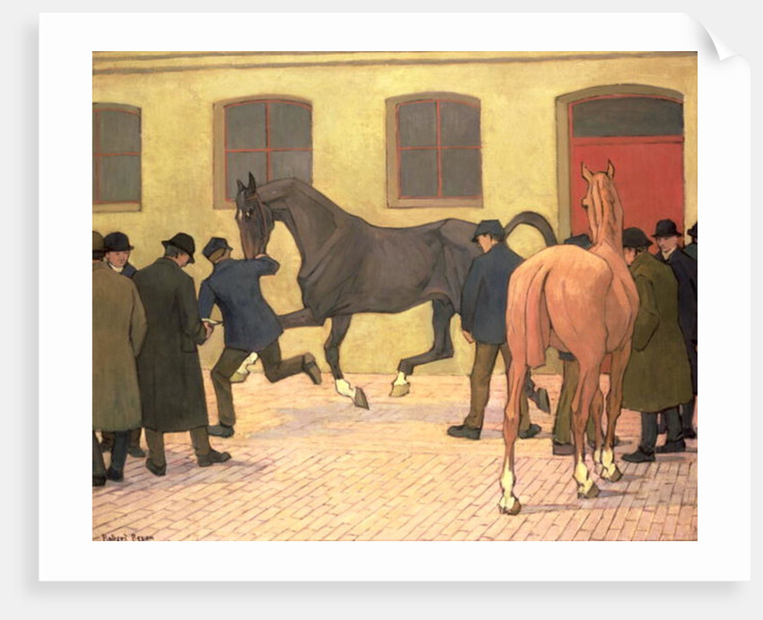 Showing at Tattersalls by Robert Polhill Bevan