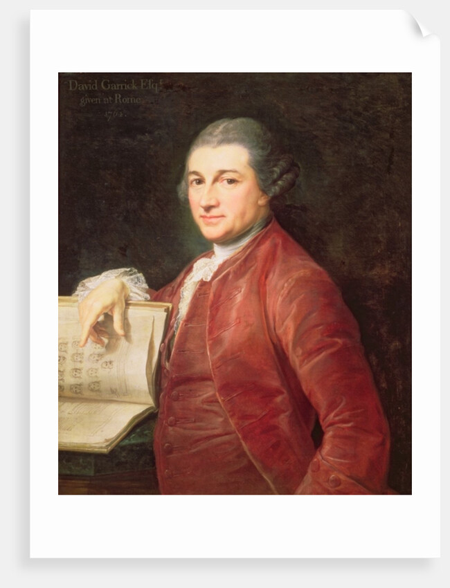 Portrait of David Garrick, 1764 by Pompeo Girolamo Batoni
