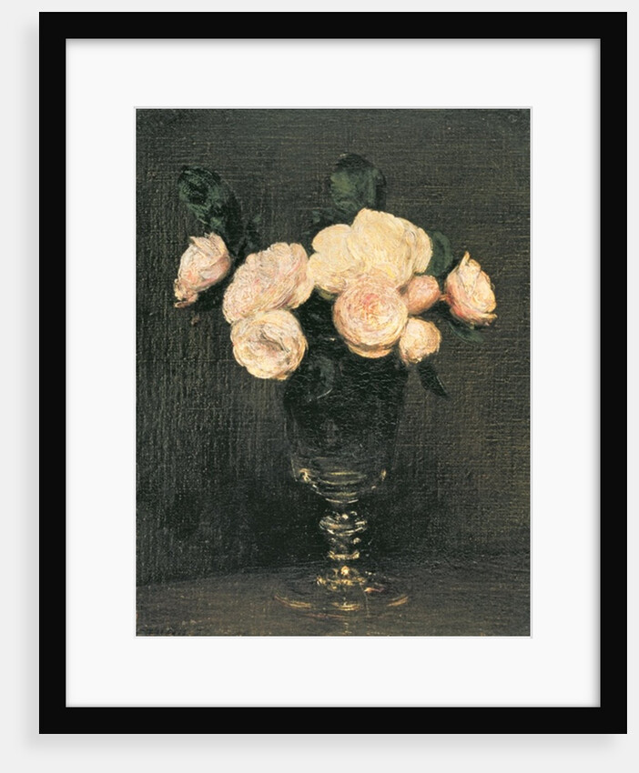 Still Life of Malmaison Roses, 19th century by Ignace Henri Jean Fantin-Latour