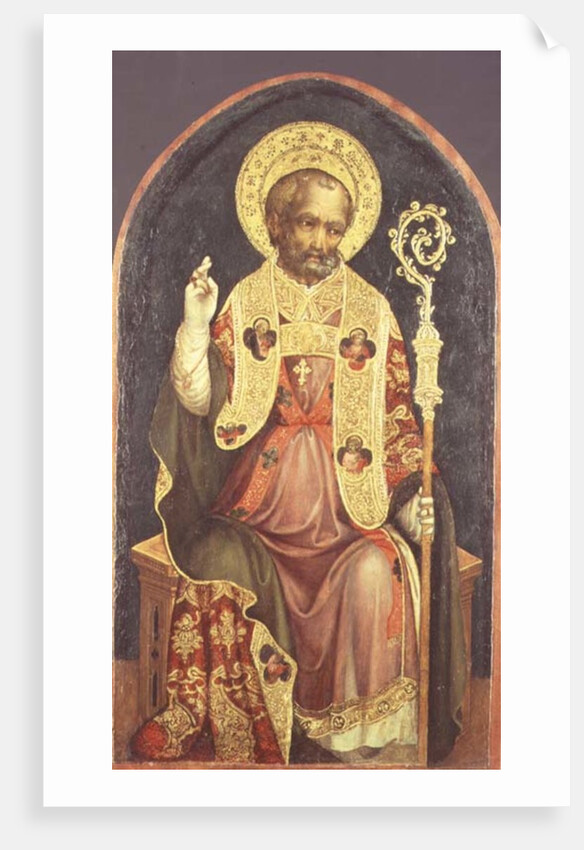 A Bishop Saint, 15th century by Michele Giambono
