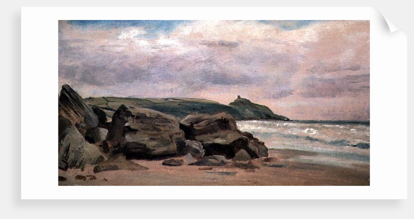 View towards Rame Head, Cornwall, 19th century by Lionel Constable