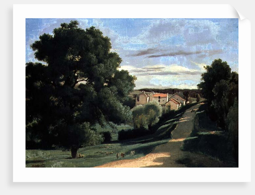 Landscape: Le Petit Charville, near Ville d'Array, 19th century by Jean Baptiste Camille Corot