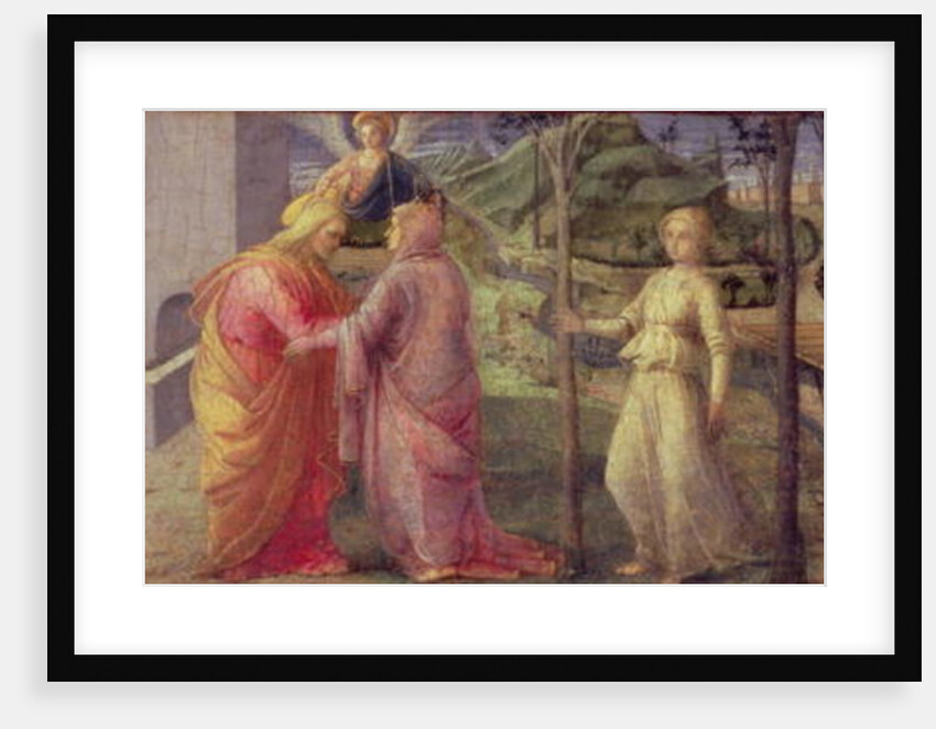 The Meeting of Joachim and Anna at the Golden Gate, 15th century by Fra Filippo Lippi