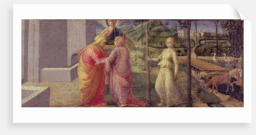 The Meeting of Joachim and Anna at the Golden Gate, 15th century by Fra Filippo Lippi