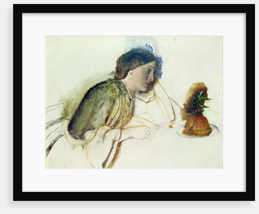 The Poor Actress's Christmas Dinner, 19th century by Robert Braithwaite Martineau