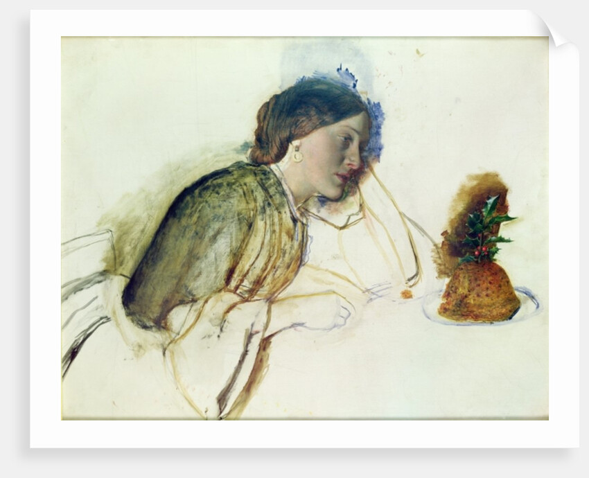 The Poor Actress's Christmas Dinner, 19th century by Robert Braithwaite Martineau