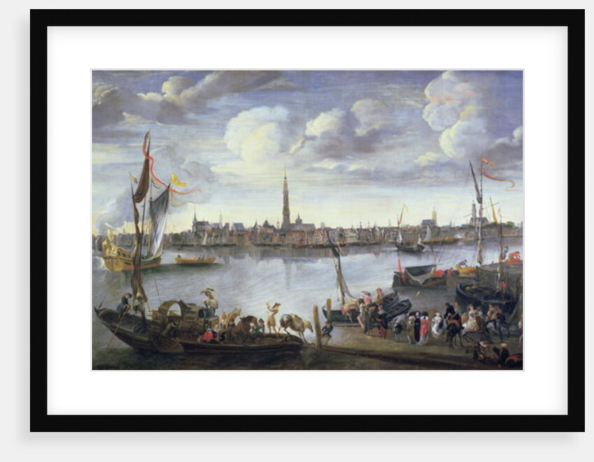 Antwerp from the Further Bank of the Scheldt, 17th century by Hendrik van Minderhout