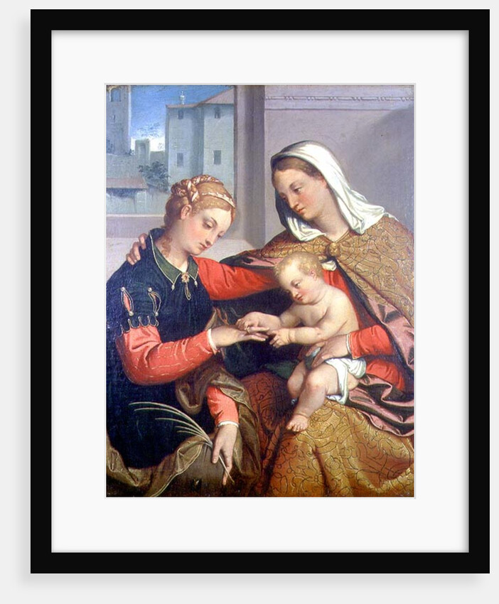 The Mystic Marriage of St. Catherine, 16th century by Giovanni Battista Moroni