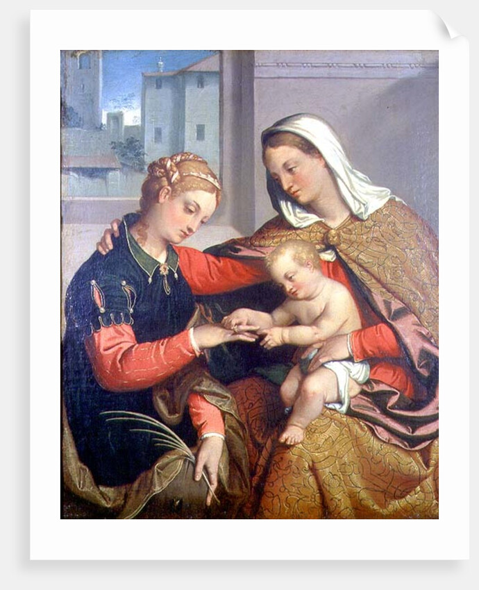 The Mystic Marriage of St. Catherine, 16th century by Giovanni Battista Moroni