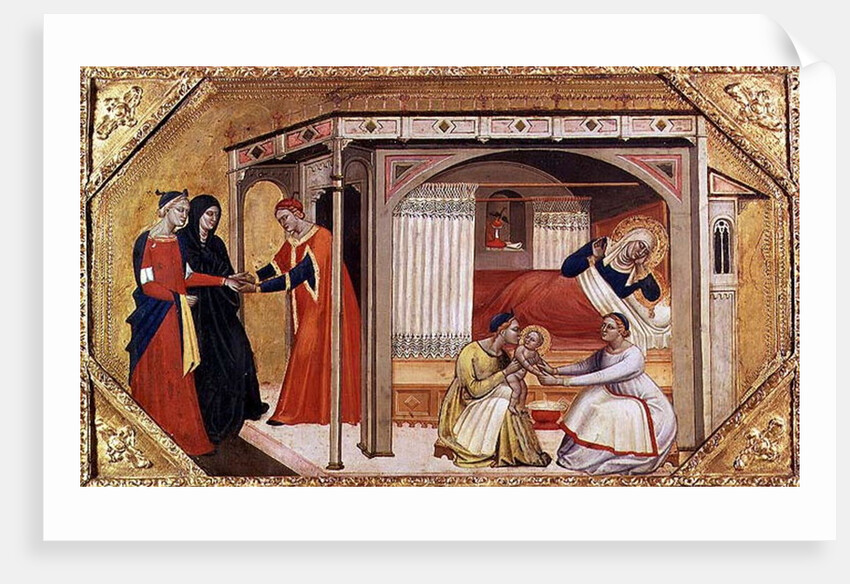 The Birth of the Virgin, 14th century by Italian School