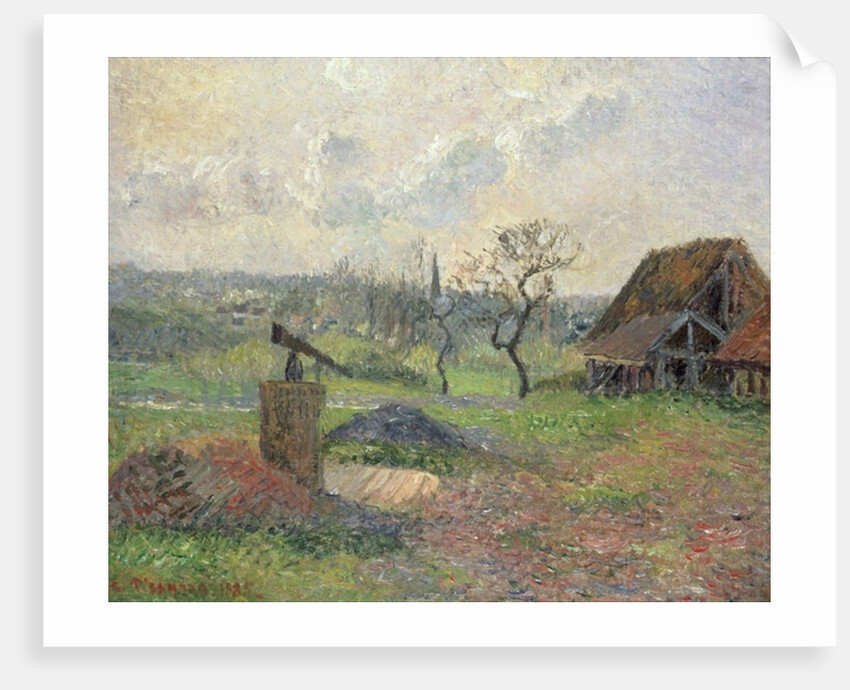 A Brick-Works Eragny, 1885 by Camille Pissarro