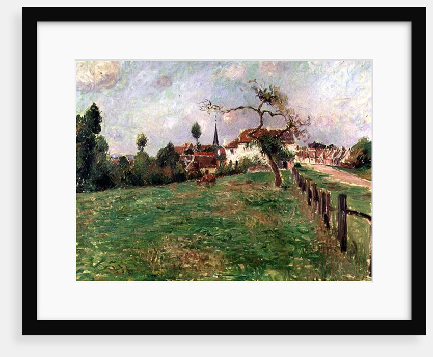 The Village of Eragny, 19th century by Camille Pissarro