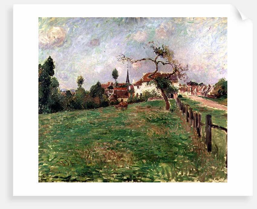 The Village of Eragny, 19th century by Camille Pissarro