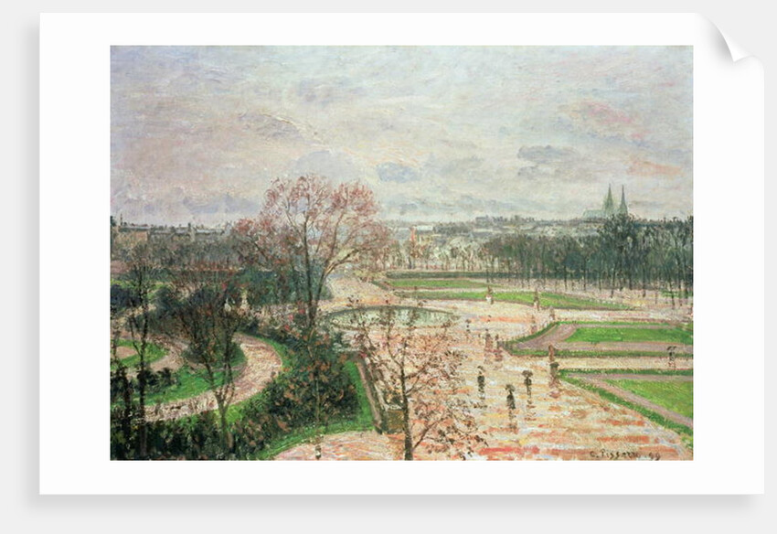 The Garden of the Tuileries in Rainy Weather, 1899 by Camille Pissarro