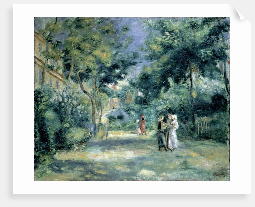 The Gardens in Montmartre by Pierre Auguste Renoir