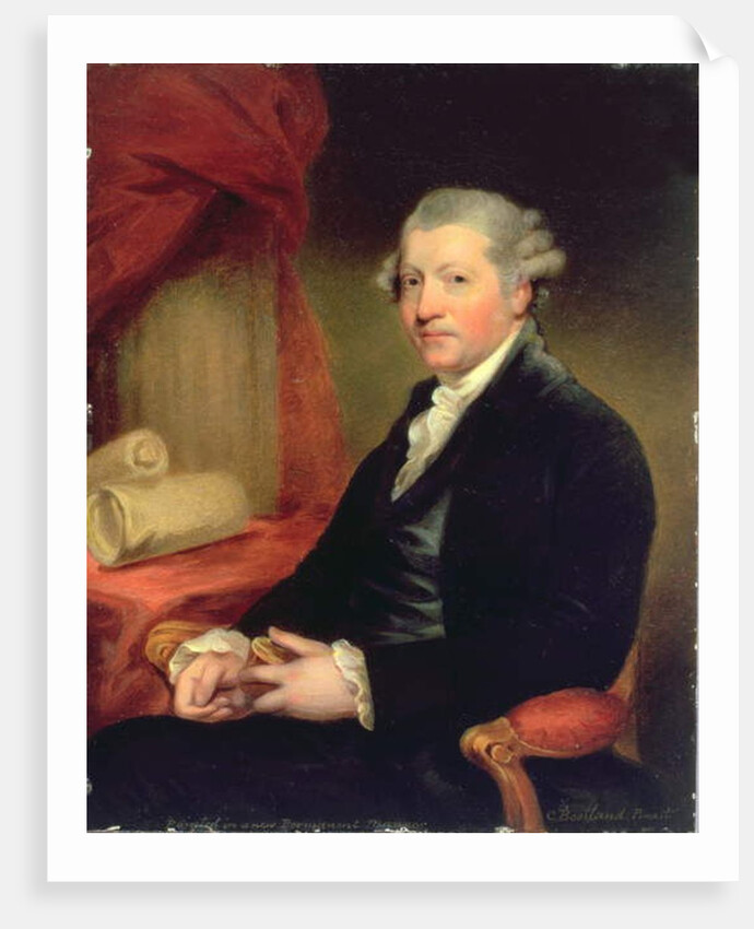 Portrait of Joshua Reynolds, 18th century by Charles Bestland