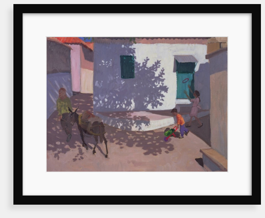 Green Door and Shadows, Lesbos, 1996 by Andrew Macara