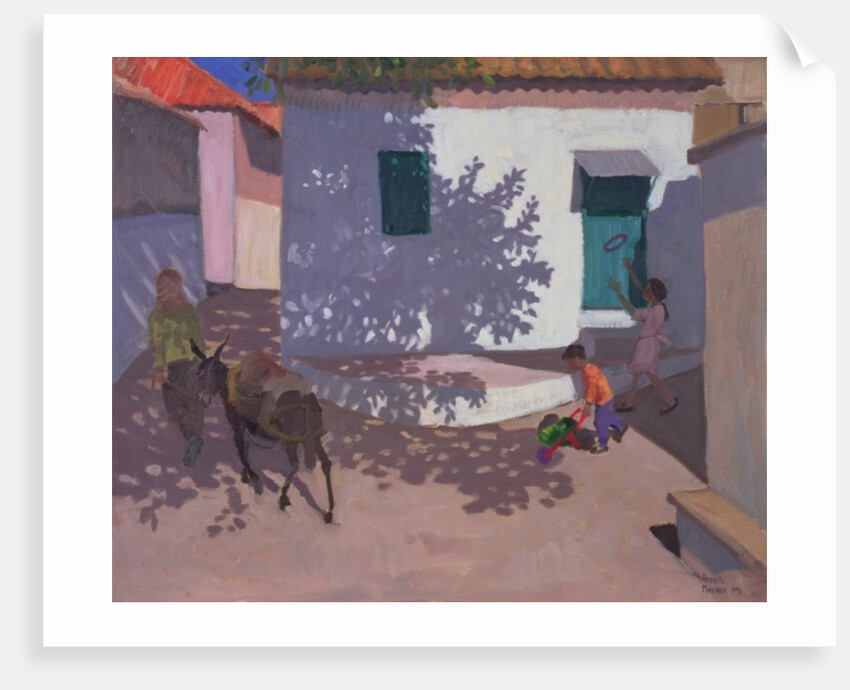 Green Door and Shadows, Lesbos, 1996 by Andrew Macara