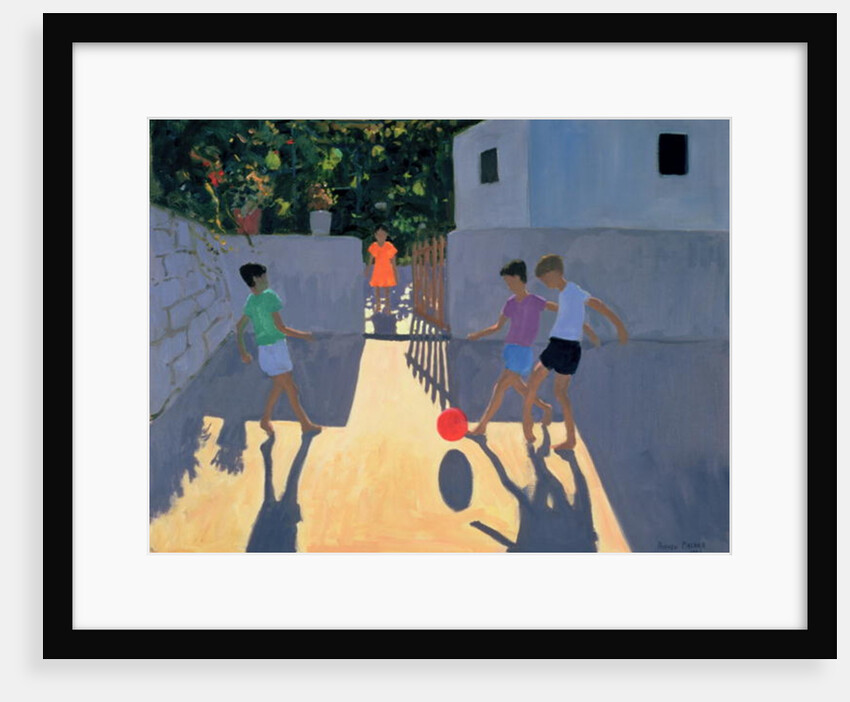 Footballers, Kos, 1993 by Andrew Macara