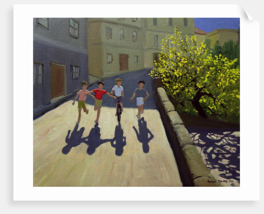 Children Running, Lesbos, 1999 by Andrew Macara