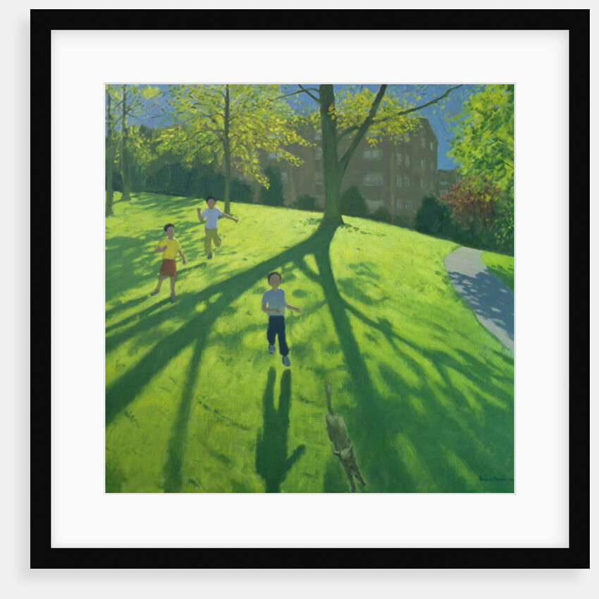 Children Running in the Park, Derby, 2002 by Andrew Macara