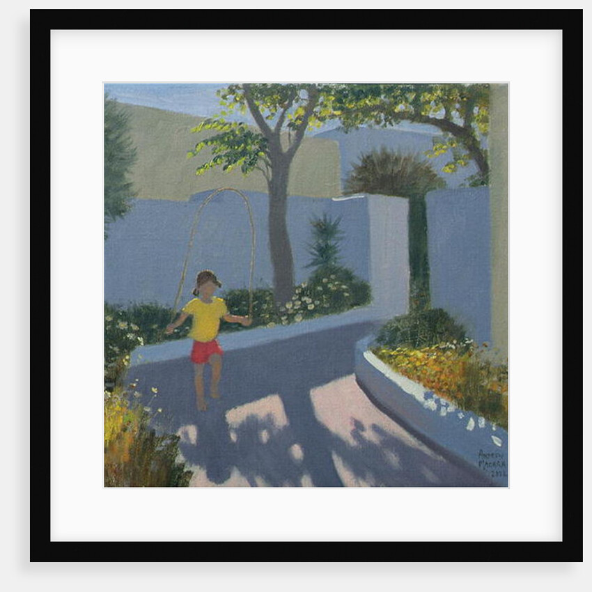 Girl Skipping, Santorini, 2002 by Andrew Macara