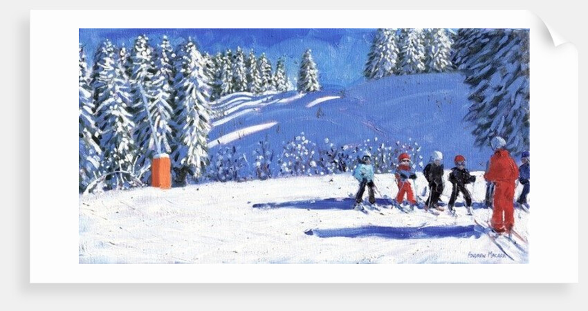 Young Skiers, Morzine, France, 2015 by Andrew Macara