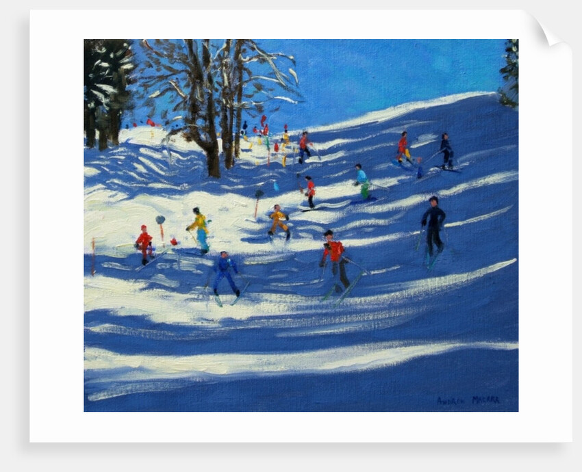 Blue shadows, Morzine by Andrew Macara