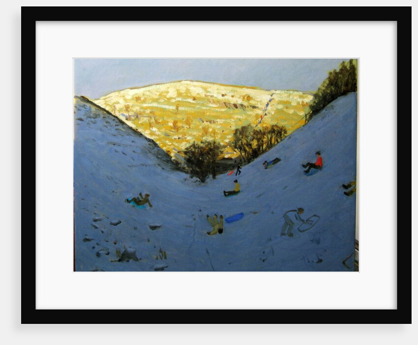 Valley and sunlit hillside, Lathkill Dale, Derbyshire by Andrew Macara