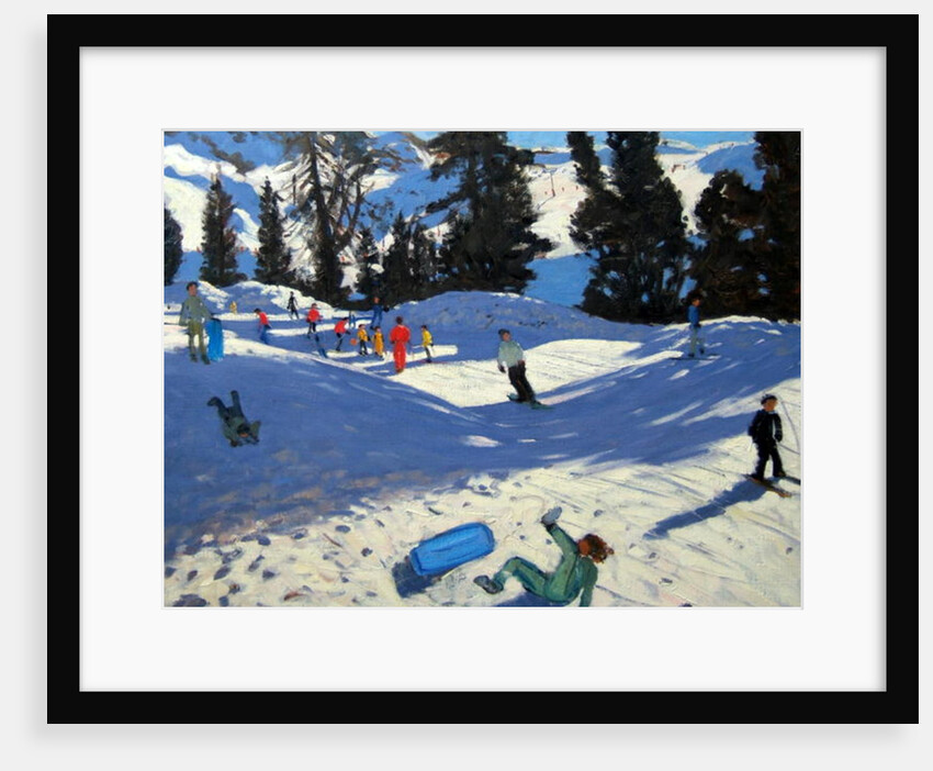 Blue Sledge, Belle Plagne by Andrew Macara