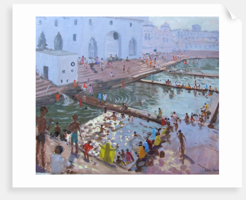 Pushkar ghats, Rajasthan by Andrew Macara