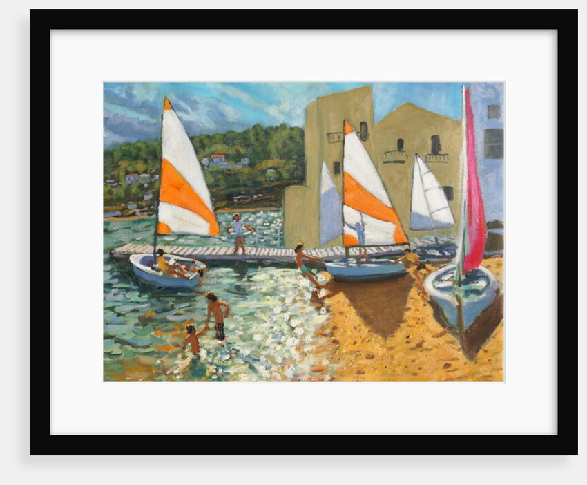 Launching boats, Calella de Palafrugell, Spain, 2015 by Andrew Macara