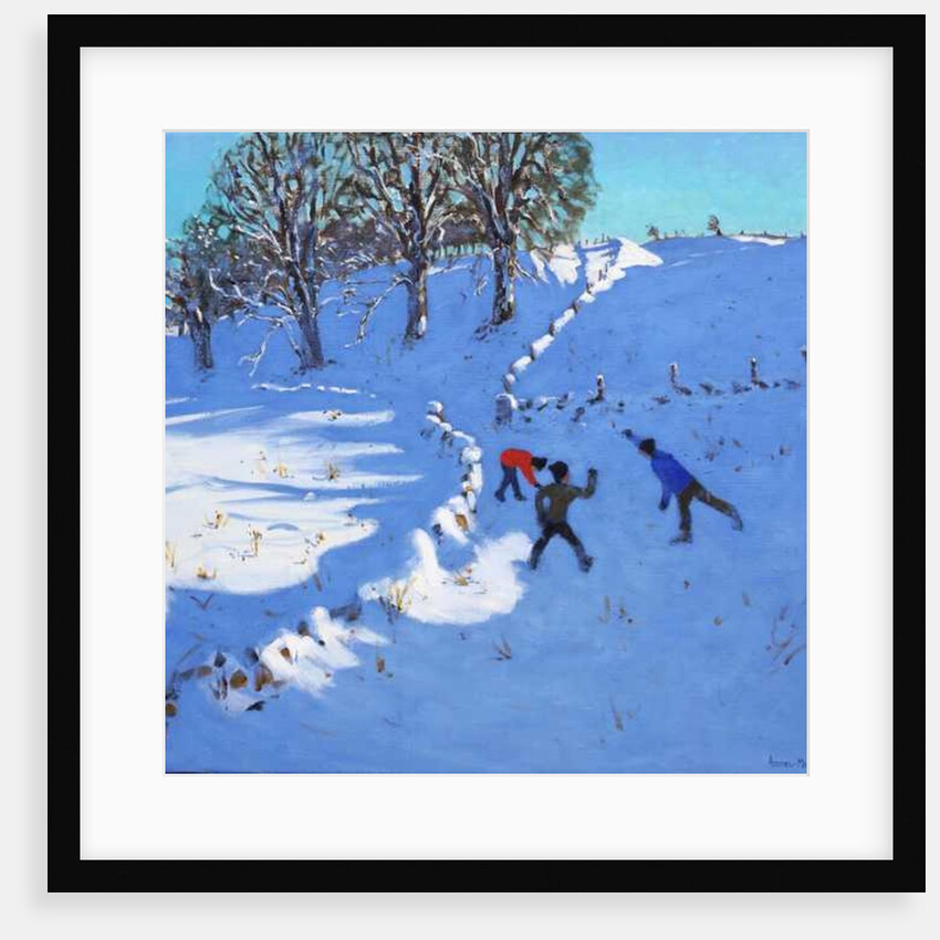 Playing in the snow Youlgrave, Derbyshire, 2016 by Andrew Macara