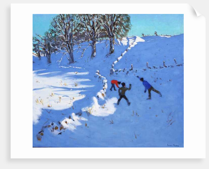 Playing in the snow Youlgrave, Derbyshire, 2016 by Andrew Macara