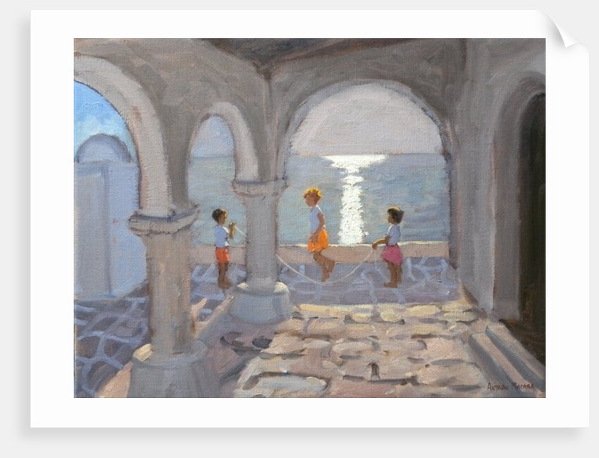 Children Skipping, Greek Islands, 2008 by Andrew Macara