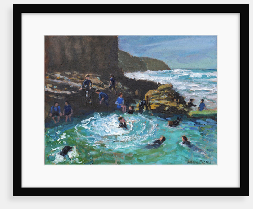Chapel Rock Pool, Perranporth, Cornwall, 2017 by Andrew Macara