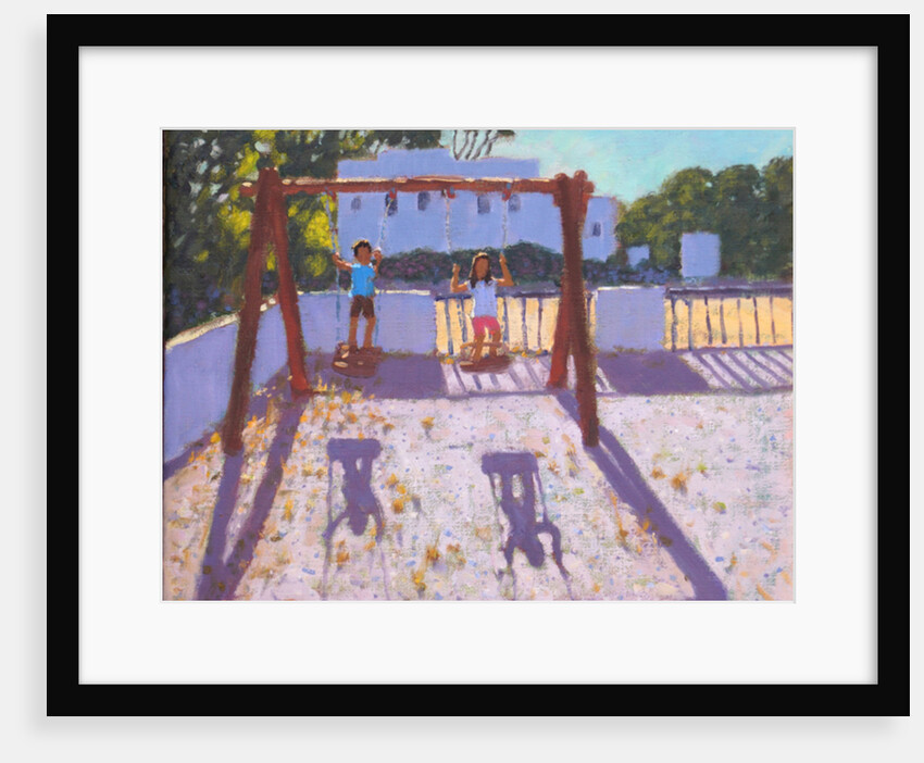 Summer swing, Folegandros, Greek Islands, 2017 by Andrew Macara
