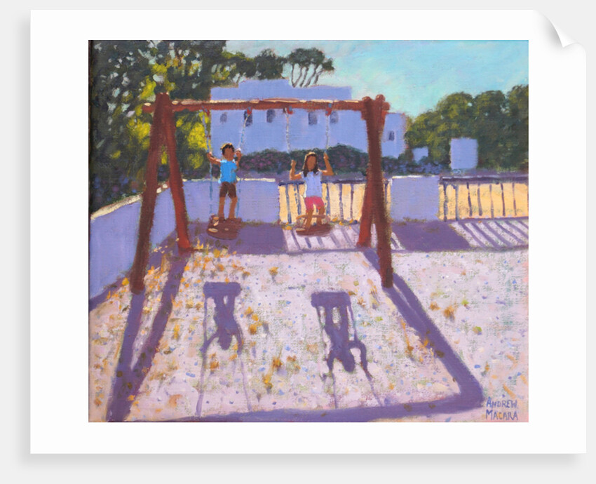 Summer swing, Folegandros, Greek Islands, 2017 by Andrew Macara