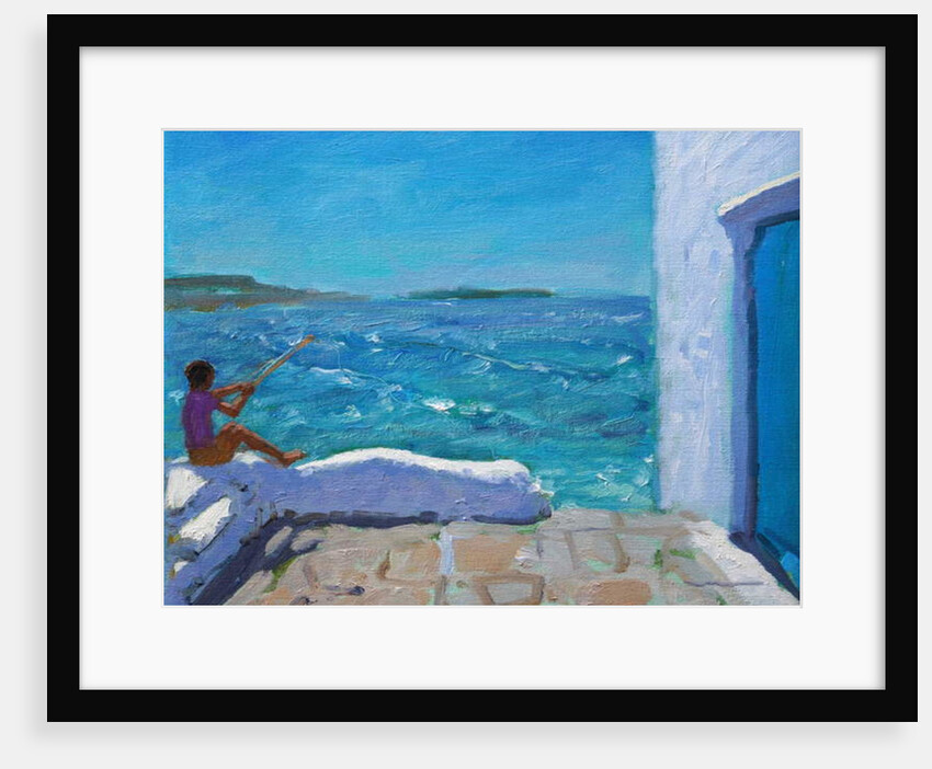 Rough seas, Mykonos, 2012 by Andrew Macara
