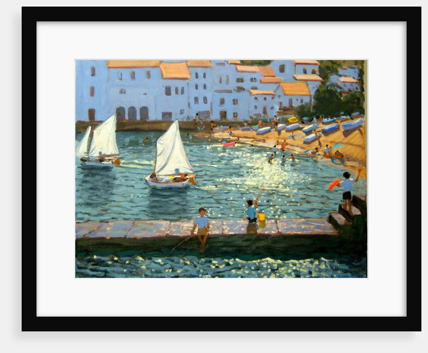 Sailboats, Cadaques, Costa Brava, 2013 by Andrew Macara
