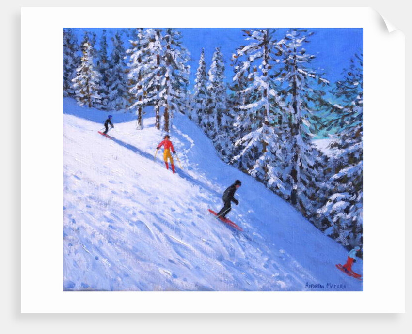 Steep slope, Les Arcs, France, 2018 by Andrew Macara