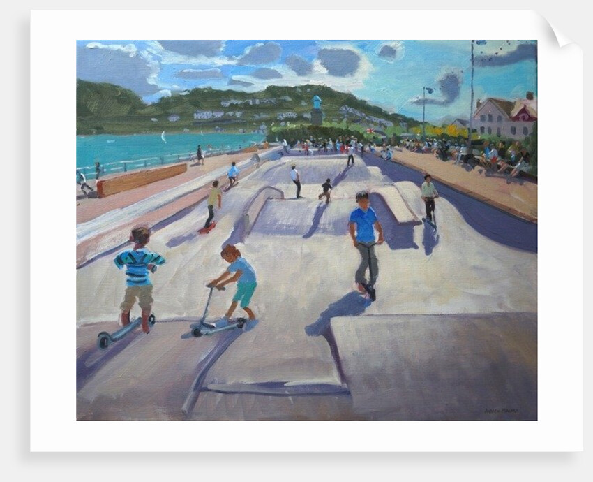 Skateboaders, Teignmouth, 2012 by Andrew Macara