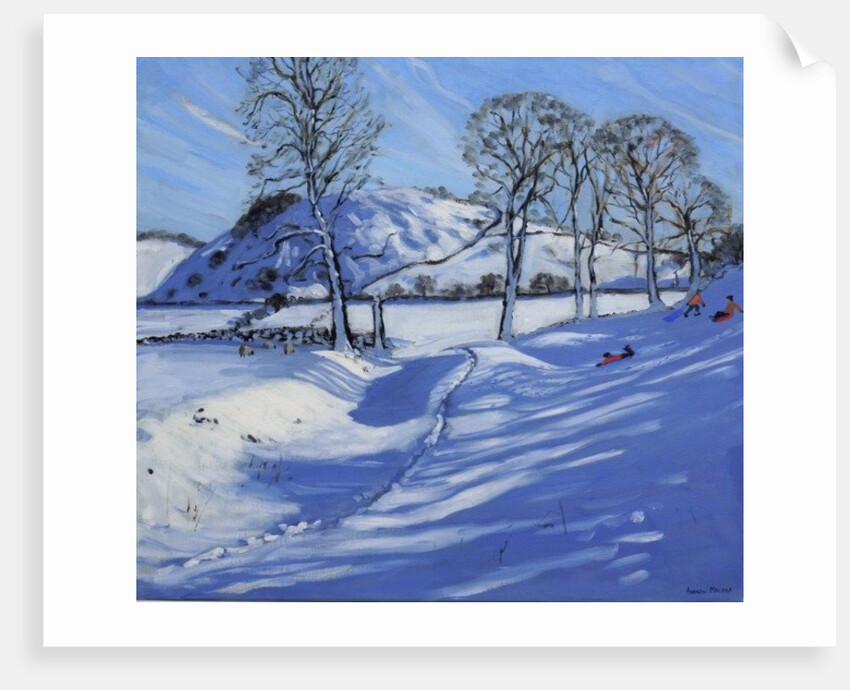 Sledging, Derbyshire Peak District, 2012 by Andrew Macara